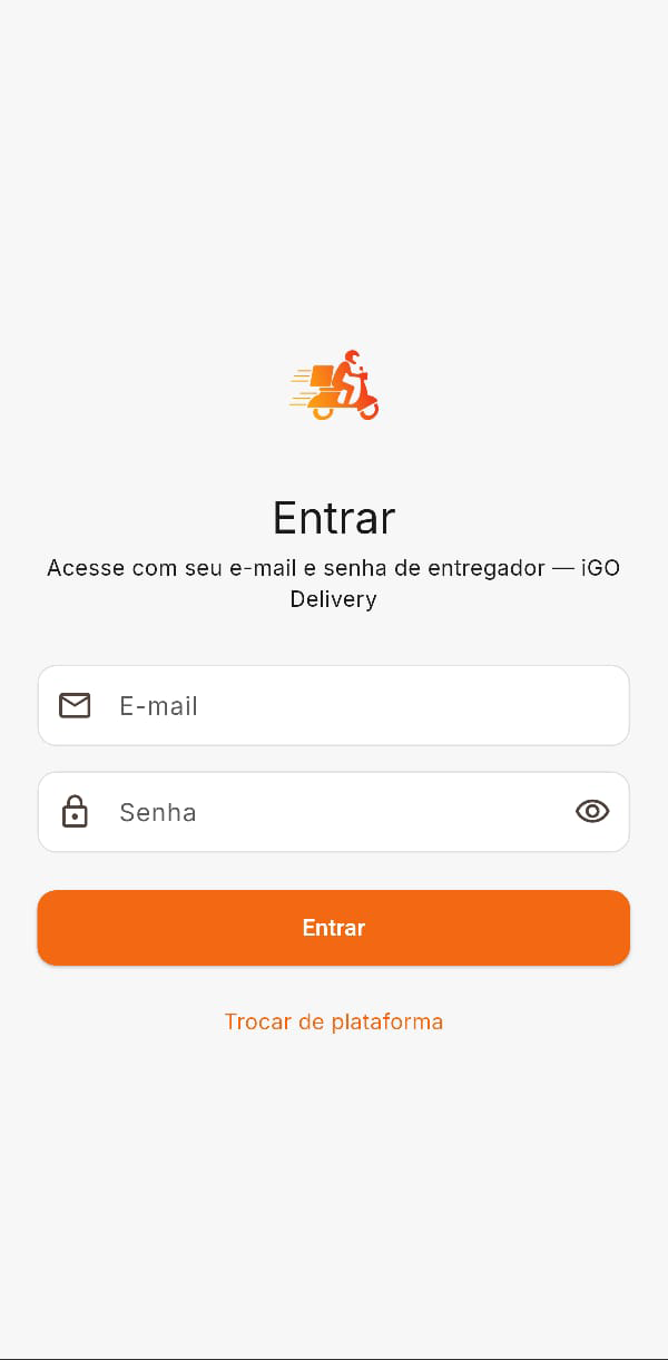 DeliveryPilot — tela 1