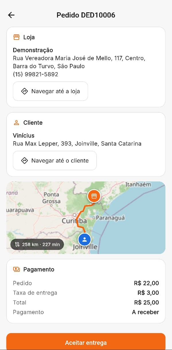 DeliveryPilot — tela 5